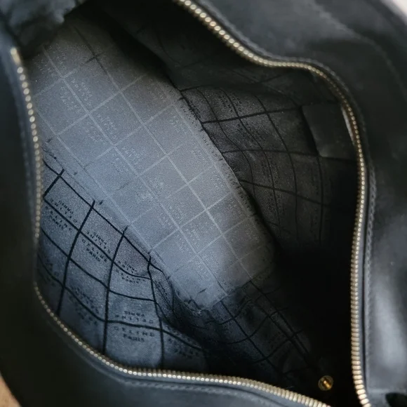 Celine Black Leather Bag - Céline Handbag w/ D-rings - Picture 4 of 12